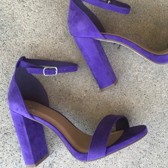 Last 1! Size 8 Delicious roy blue micro suede HEEL - Picture 4 of 8